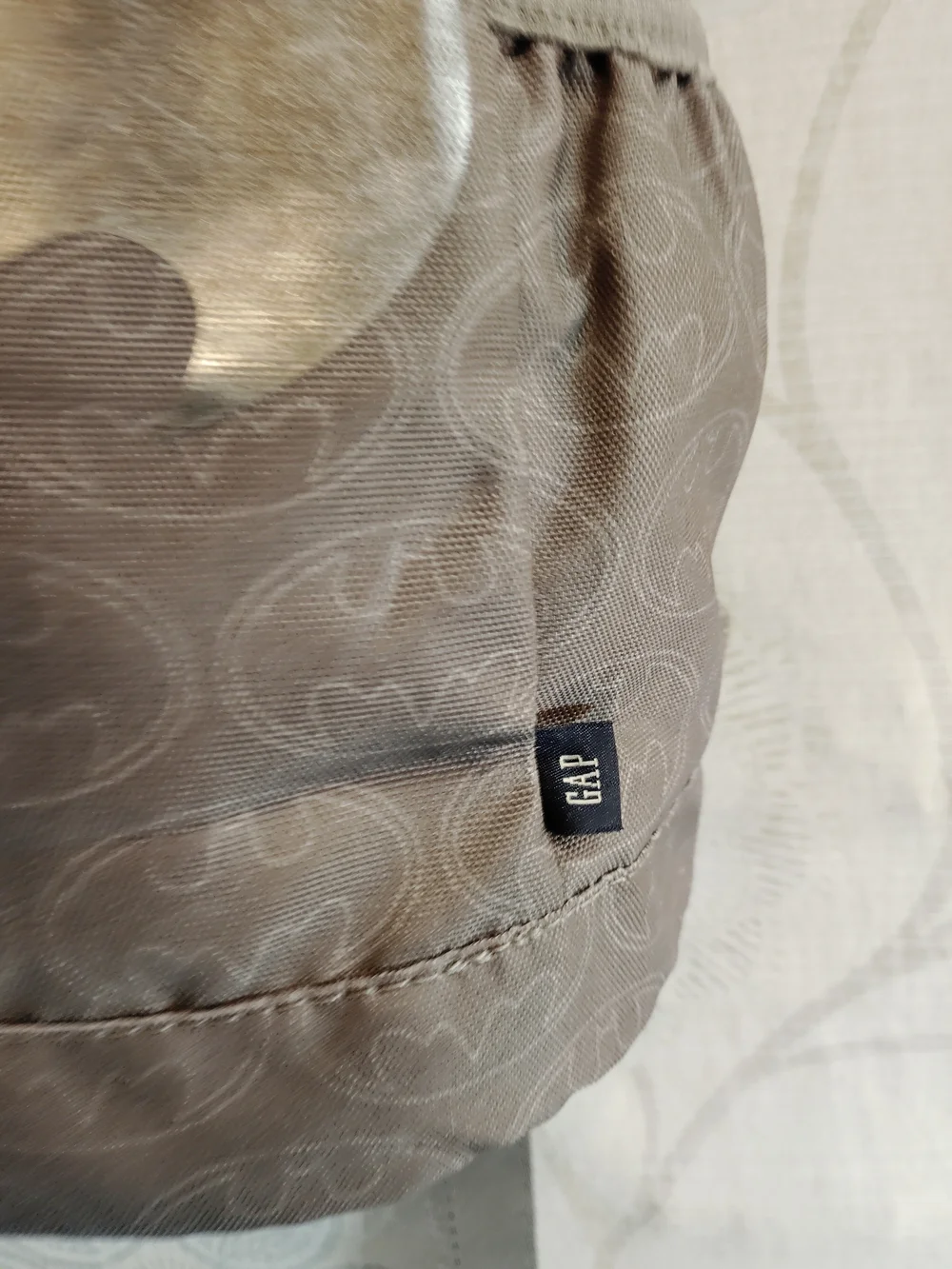 Gap Kids Grey Batman Backpack w/ Silver Logo